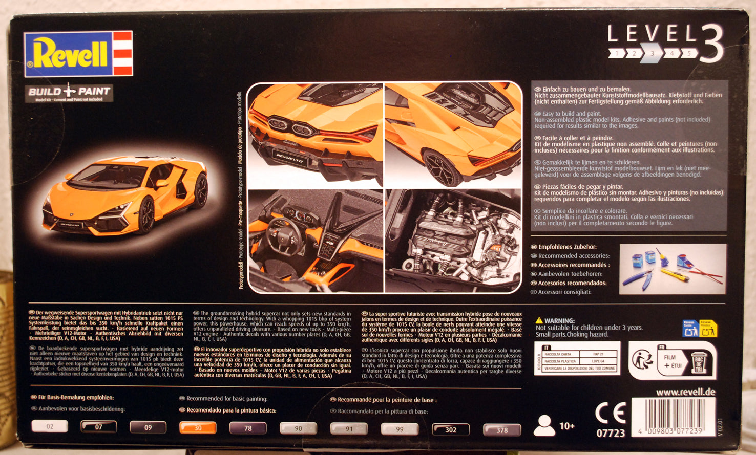 Revell 07723 2023 Lamborghini Revuelto 1:24 Bausatz neu 2025