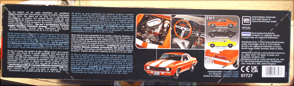 Revell 07727 1969 Chevrolet Camaro Z28 3´n1 1:12 USA muscle car