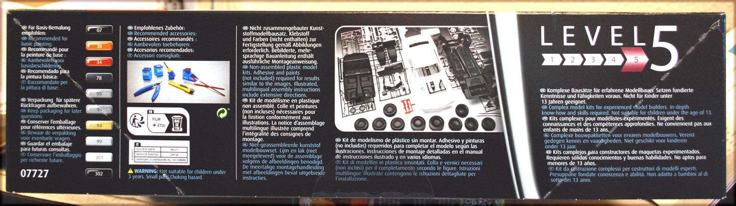 Revell 07727 1969 Chevrolet Camaro Z28 3´n1 1:12 USA muscle car