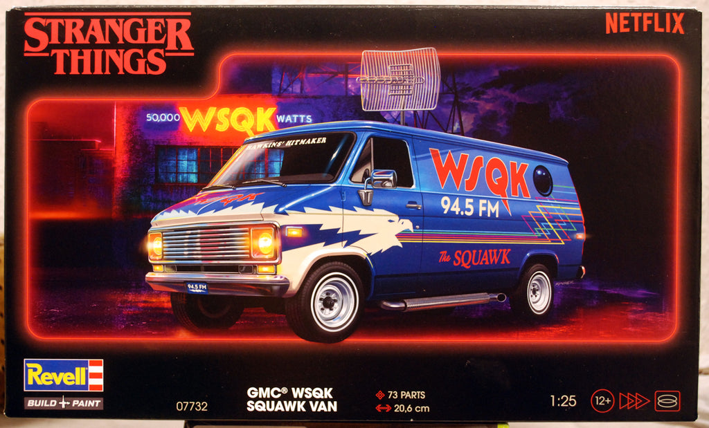 Revell 07732 GMC WSQK Squawk Van Stranger Things 1:25 Bausatz neu 2025