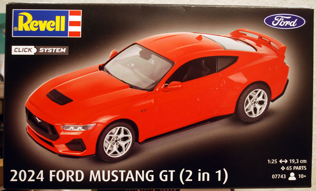 Revell 07743 2024 Ford Mustang GT 2´n1 Click System 1:25 Bausatz