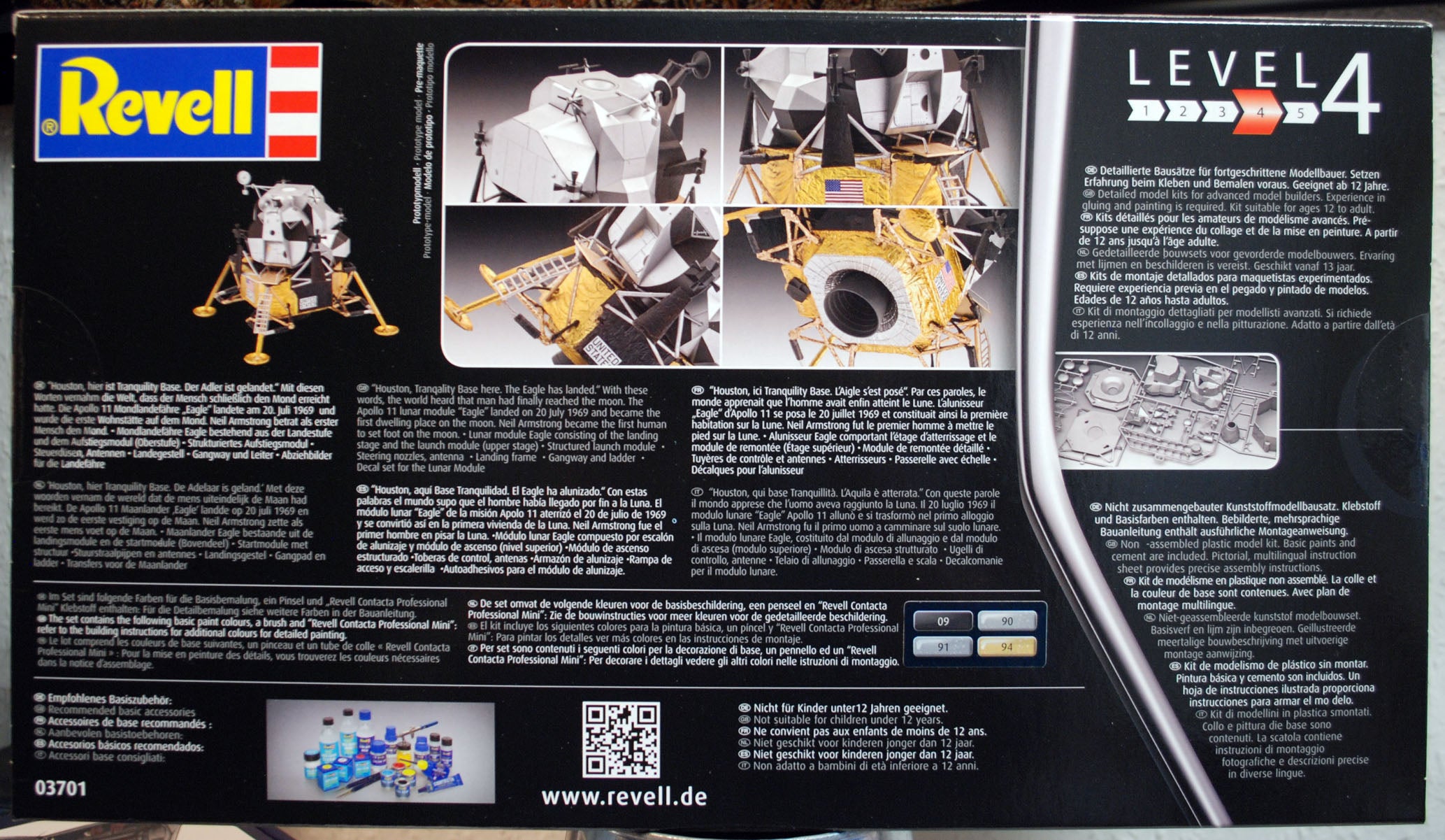 1969 Apollo 11 Lunar Module "Eagle" 1:48 Revell 03701