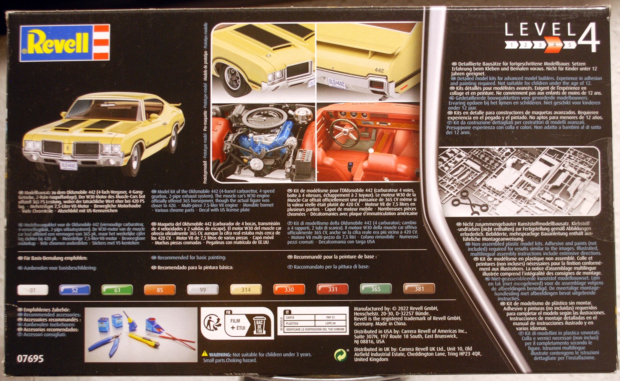 Revell 07695 1971 Oldsmobile 442 1:25 USA