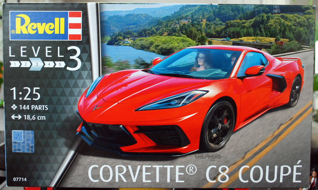Revell 07714 2020 Chevrolet Corvette C8 Coupe 1:24 Bausatz neu 2024