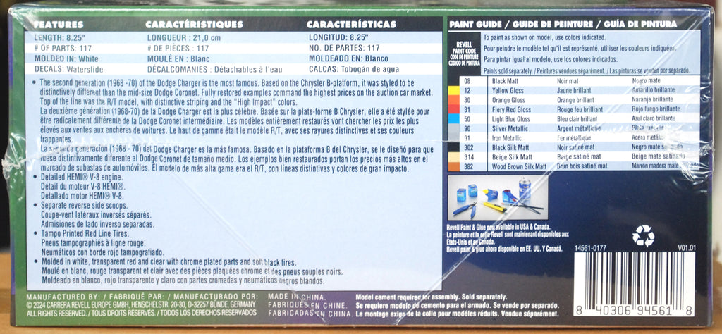 Revell 14561 70 Dodge Charger R/T 1:25 new tool 2024 Bausatz