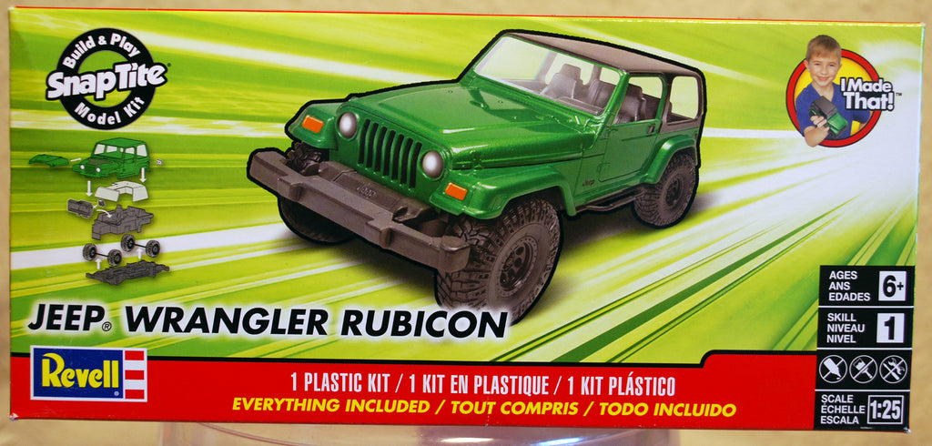 Revell 1965 Jeep Wrangler Rubicon Snap Kit 1:25 Bausatz
