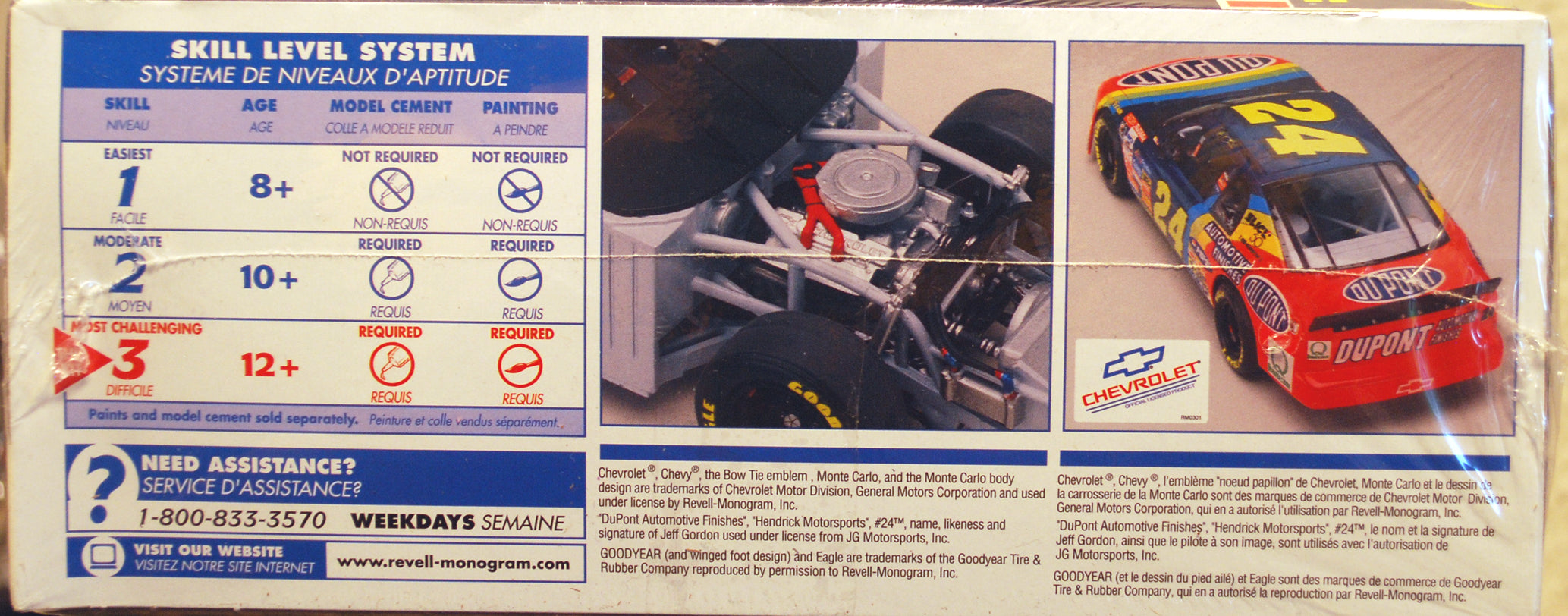 Revell 2476 1995 Chevrolet Monte Carlo # 24 Dupont Jeff Gordon 1:24