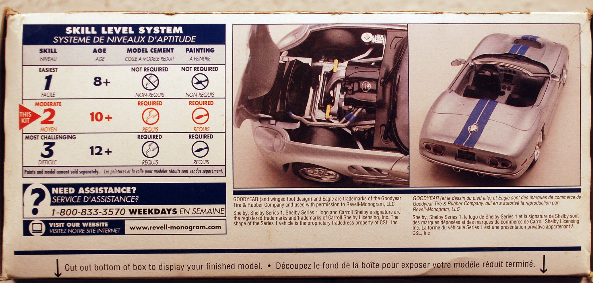 Revell 2534 1998 Shelby Series 1 1:25 Bausatz