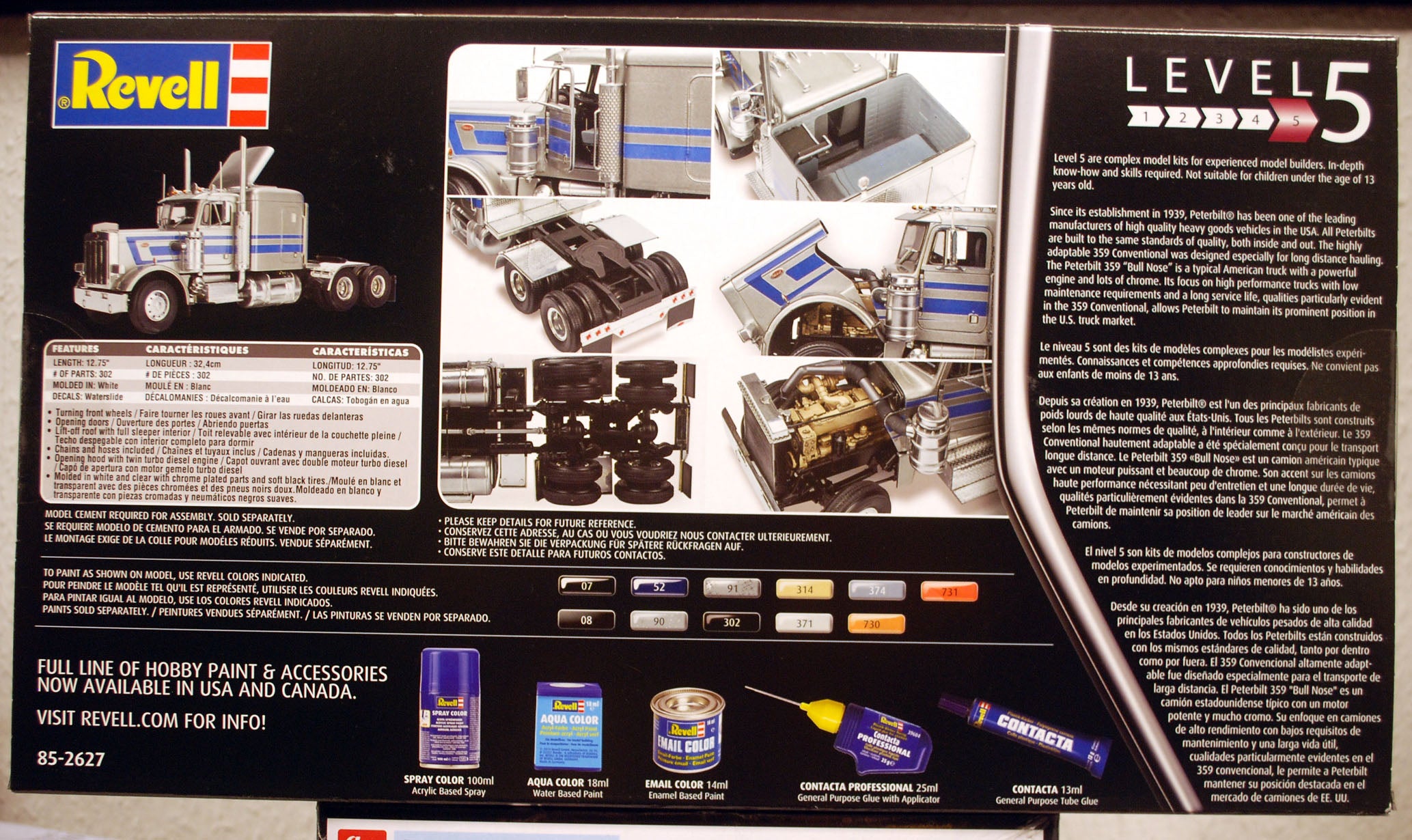 Revell 2627 Peterbilt 359 Conventional Tractor Zugmaschine LKW 1:25