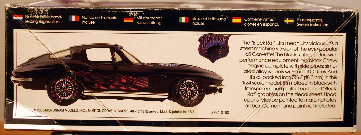 RMX 2724 1965 Chevrolet Corvette Street Machine 1:24 Bausatz Vintage