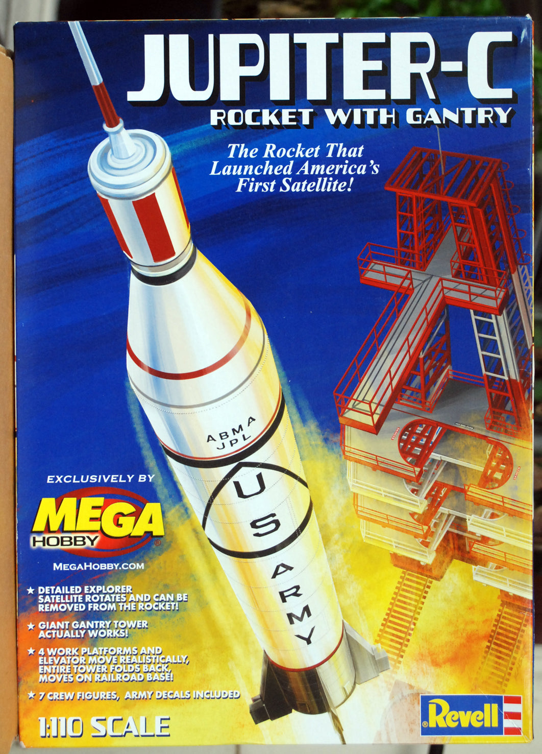 Revell 3706 Jupiter C Rocket w. Gantry 1:110 ltd. run 2025