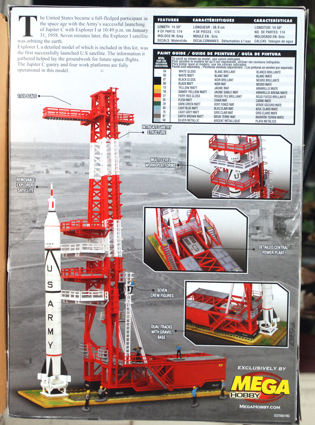Revell 3706 Jupiter C Rocket w. Gantry 1:110 ltd. run 2025