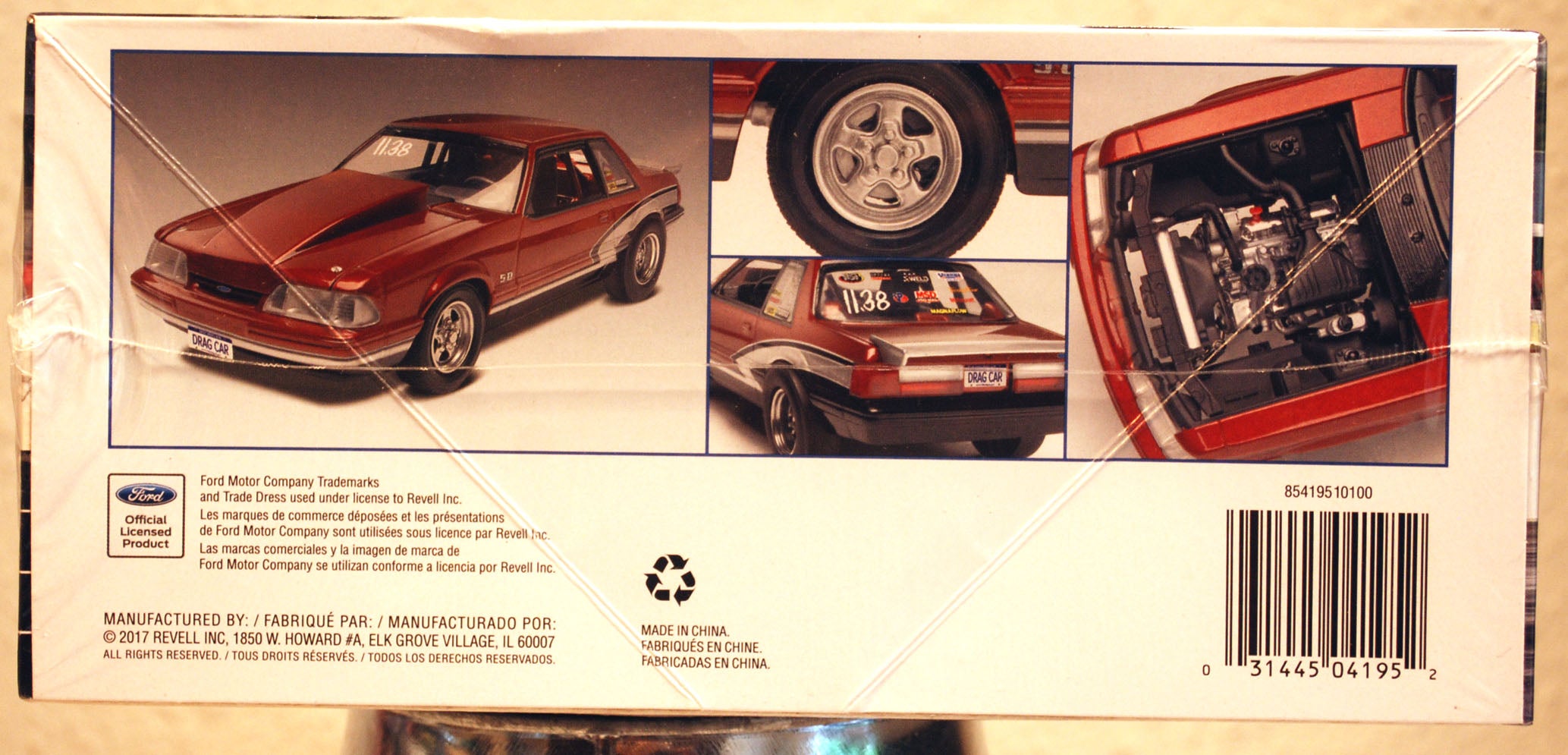 Revell 4195 1990 Ford Mustang LX 5.0 Drag Racer 1:25 Bausatz USA