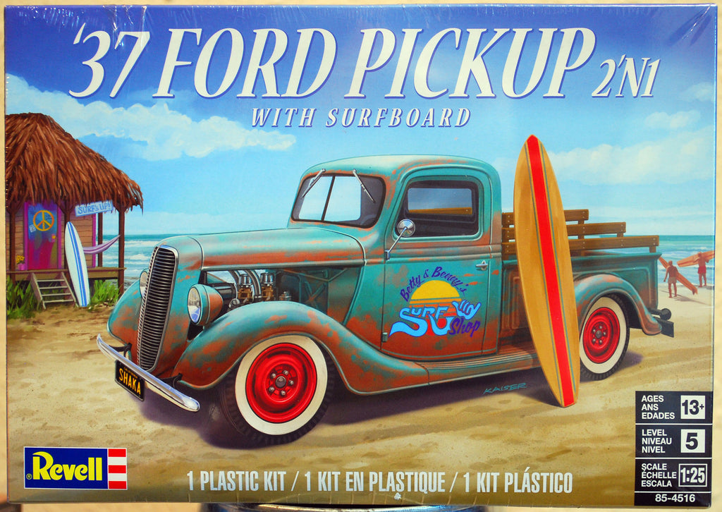 Revell 14516 1937 Ford Pickup w. Surfboard 2´n1 1:25 Bausatz USA