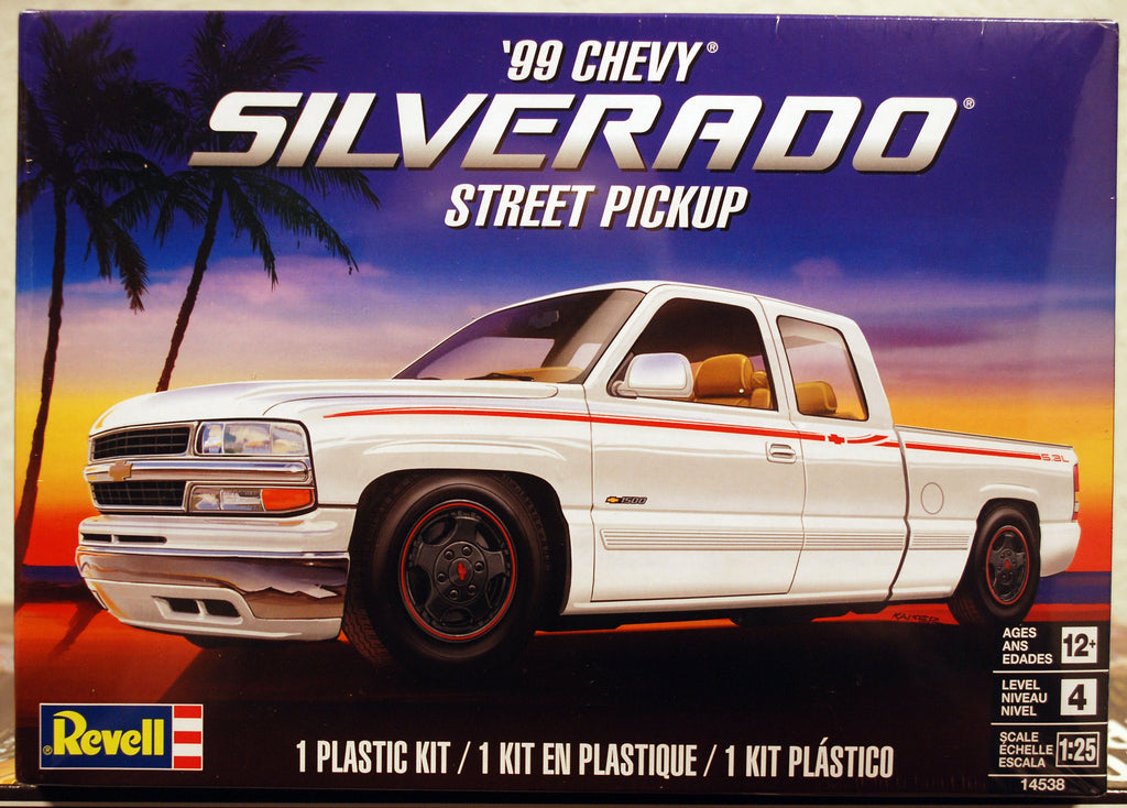 Revell 14538 1999 Chevrolet Silverado Street Pickup 1:25 USA Bausatz muscle car