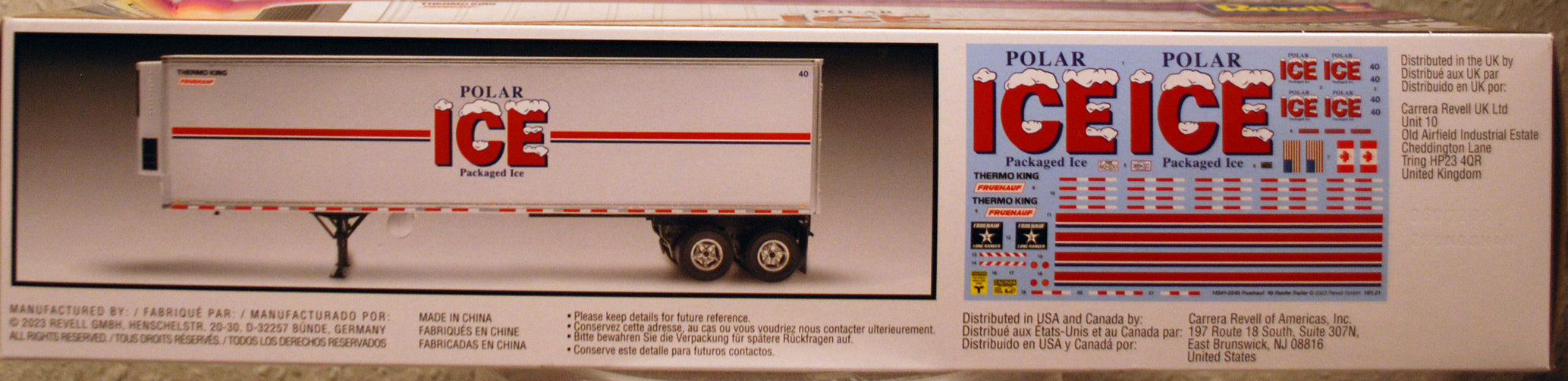Revell 4541 Fruehauf 40' Reefer Trailer 1:32 USA Bausatz