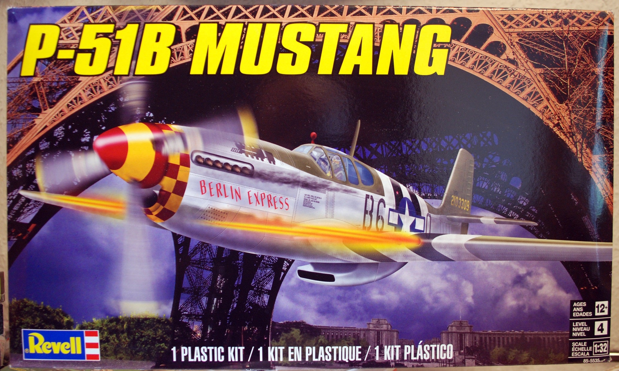 Revell 5535 P 51 B Mustang 1:32 Flugzeug Bausatz