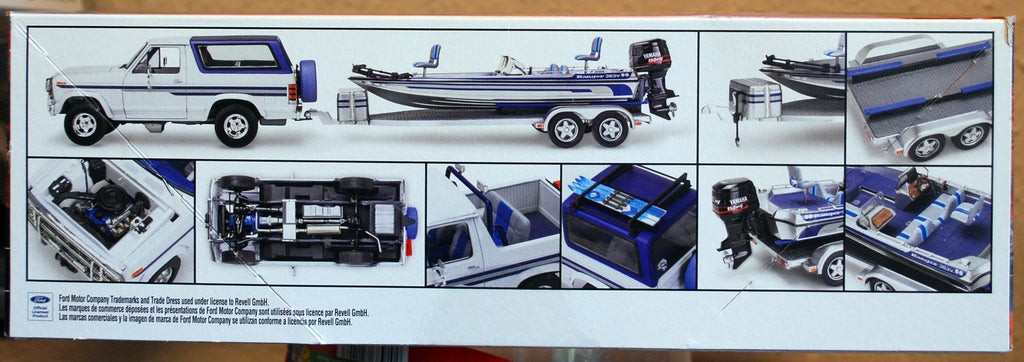 Revell 7242 1980 Ford Bronco w. Bass Boat & Trailer Gone Fishing Set 1:24