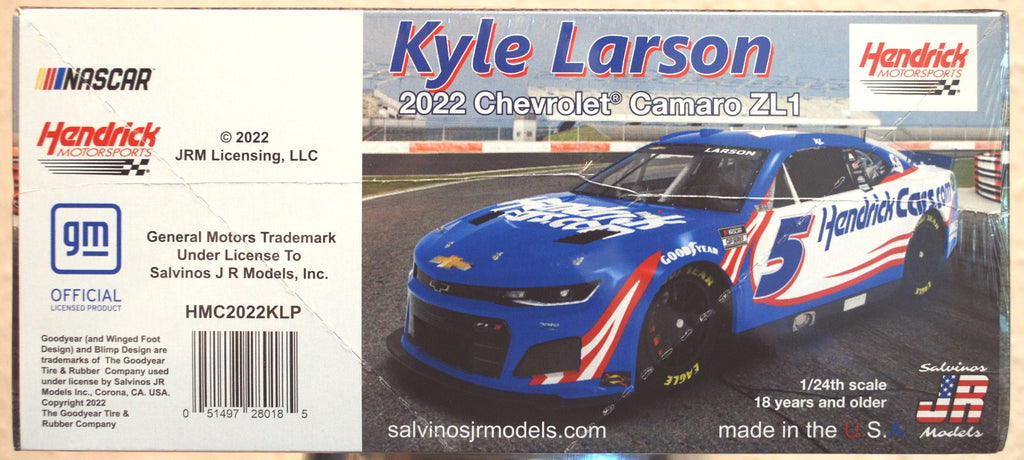 2022 Chevrolet Camaro Kyle Larson Hendrick Cars 1:24 Salvinos JR 280185