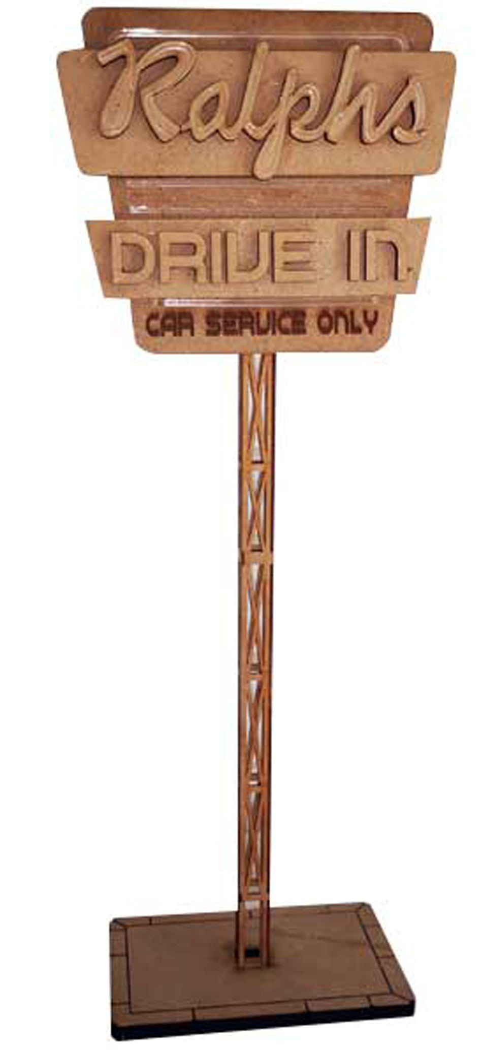 Style Design 0017 Roadsign Ralphs Drive-In 1:24 Bausatz Kit