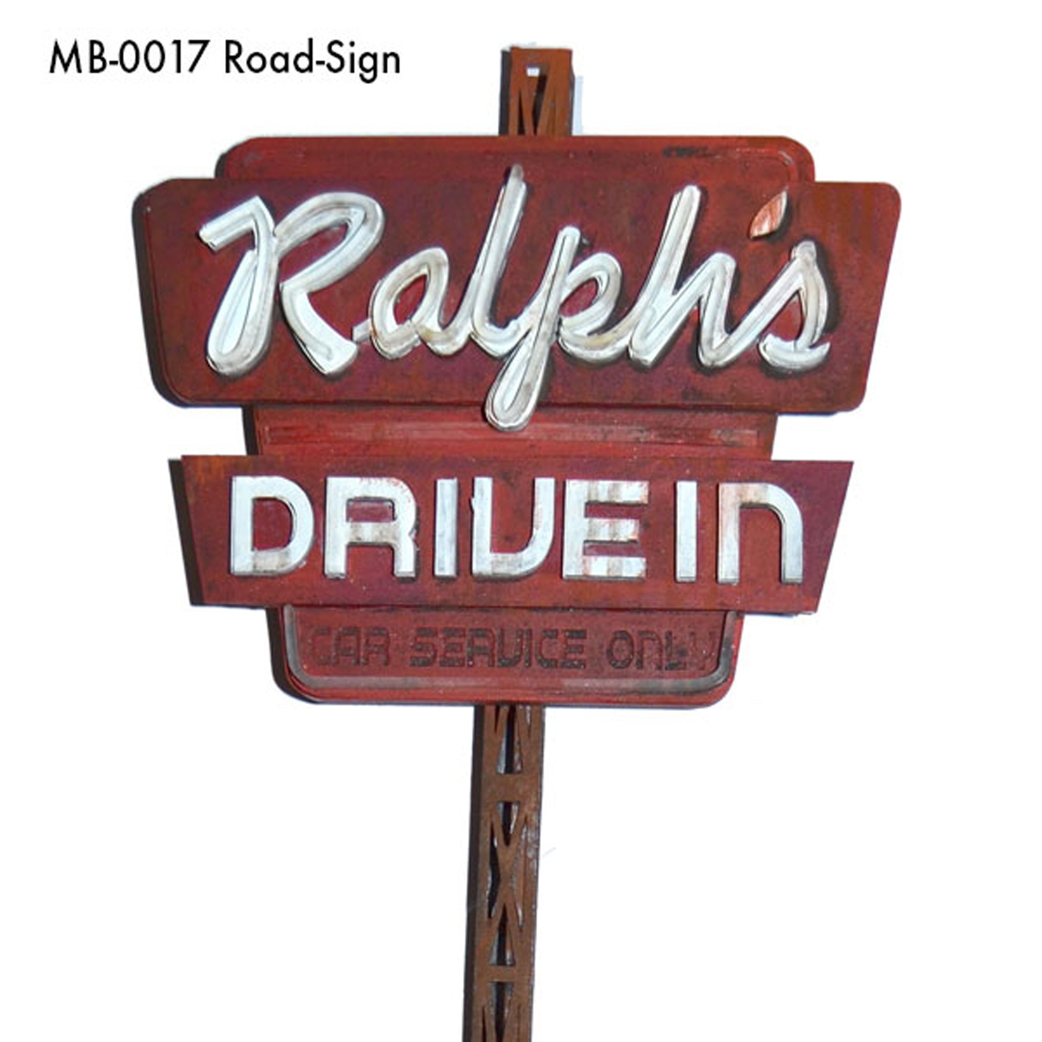 Style Design 0017 Roadsign Ralphs Drive-In 1:24 Bausatz Kit