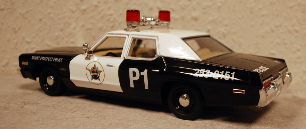 1974 Dodge Monaco Mount Prospect Police Ser. 6 1:24 Green Light 85561