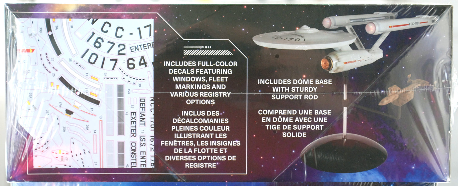Polar Lights 1000 Star Trek USS Enterprise NCC 1701 w. SS Botany Bay Snap 1:1000