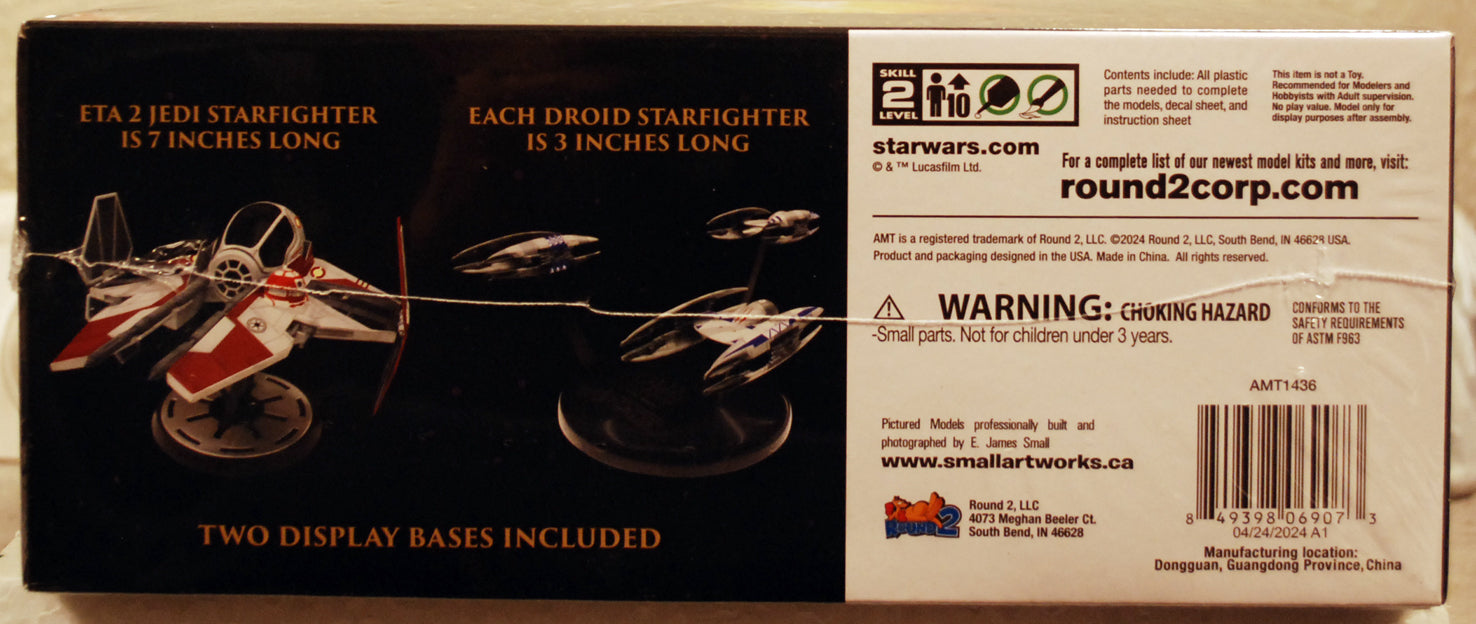 AMT 1436 Star Wars ETA2 Jedi Starfighter vs. Droid Starfighters