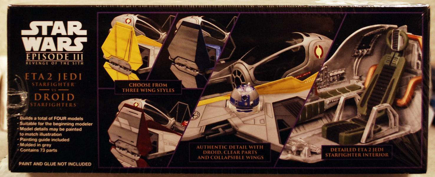 AMT 1436 Star Wars ETA2 Jedi Starfighter vs. Droid Starfighters