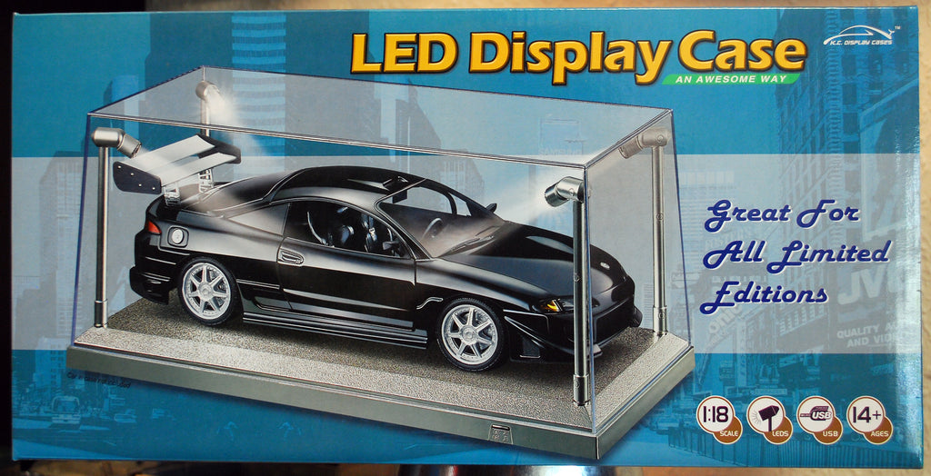 Vitrine T9 189921-24 Einzelvitrine mit oder ohne Beleuchtung Farbe wählbar 1:18