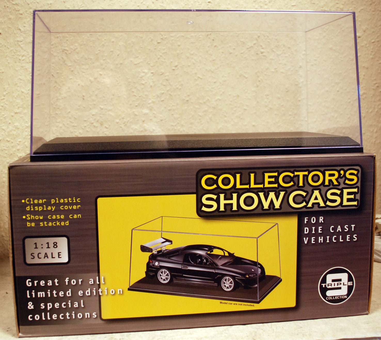 Vitrine T9 189921-24 Einzelvitrine mit oder ohne Beleuchtung Farbe wählbar 1:18