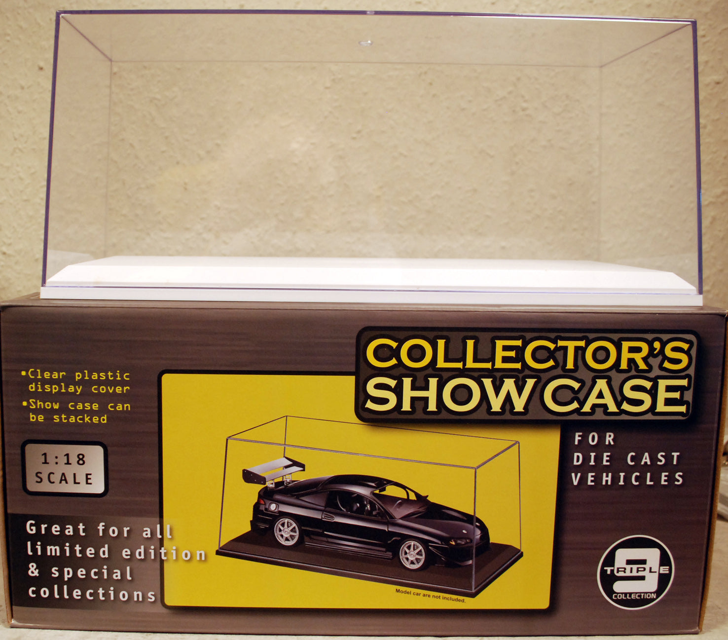Vitrine T9 189921-24 Einzelvitrine mit oder ohne Beleuchtung Farbe wählbar 1:18
