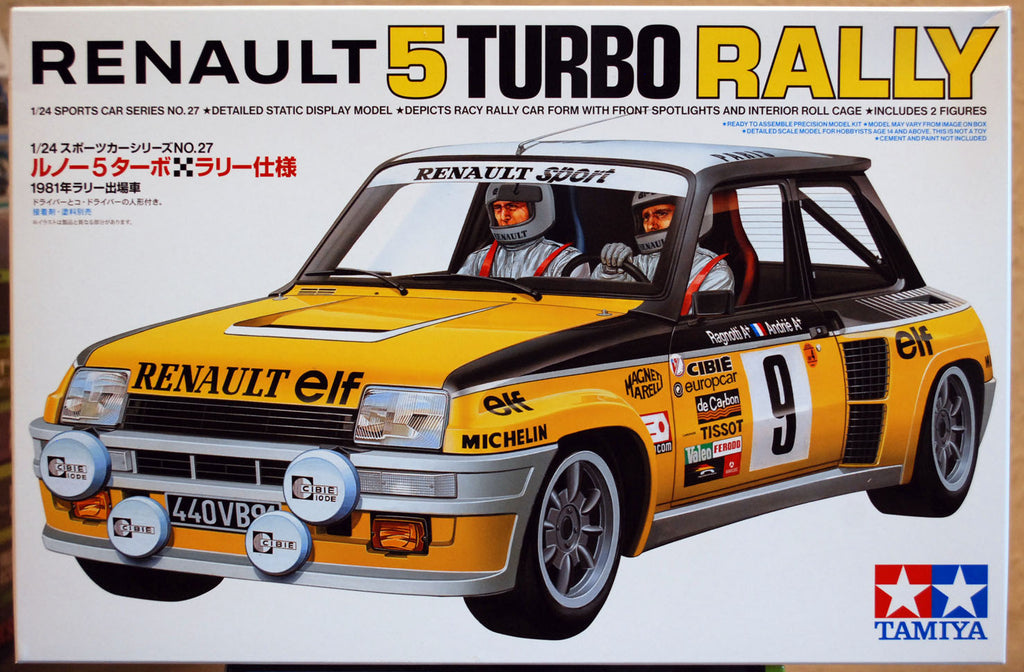 Tamiya 24027 1981 Renault 5 Turbo Rallye 1:24