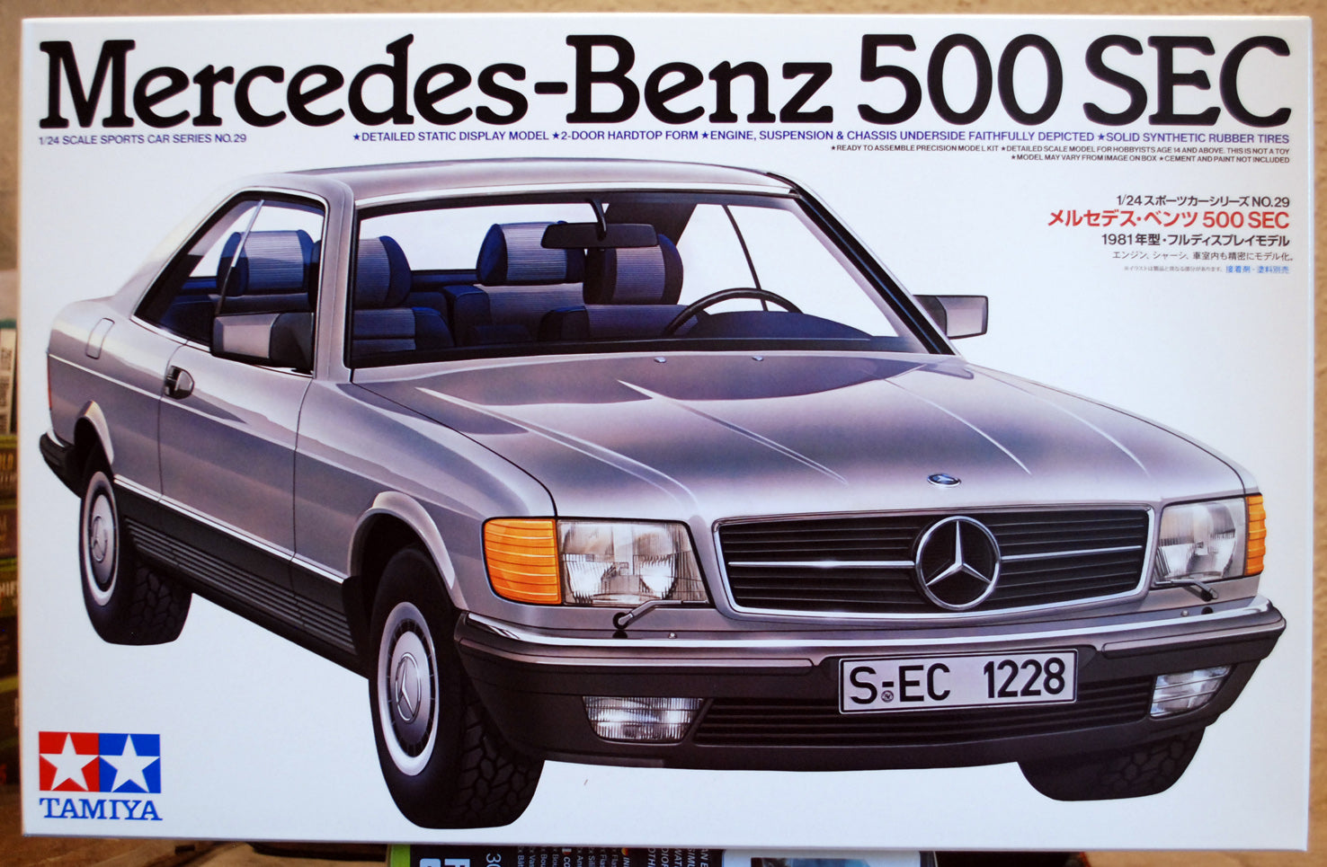 Tamiya 24029 1981 Mercedes Benu 500 SEC Baureihe 126 1:24 wieder neu 2025