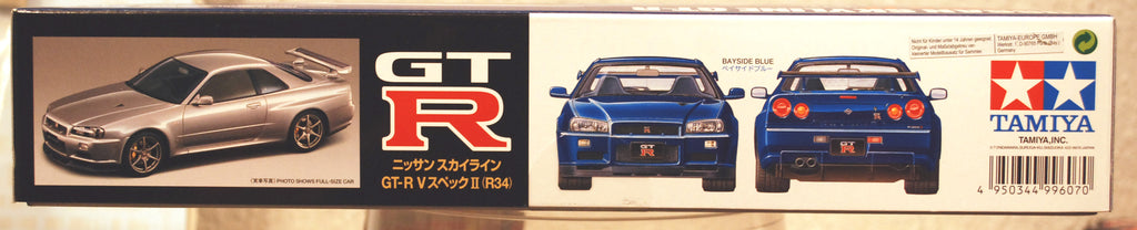 Tamiya 24258 2002 Nissan Skyline GT-R R34 BNR34 V-Spec II JDM 1:24