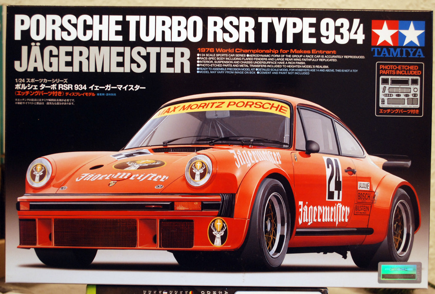 Tamiya 24328 1976 Porsche Turbo RSR 934 Jägermeister 1:24