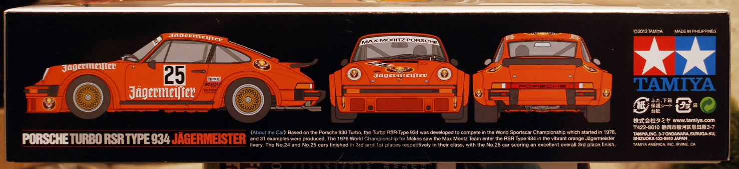 Tamiya 24328 1976 Porsche Turbo RSR 934 Jägermeister 1:24