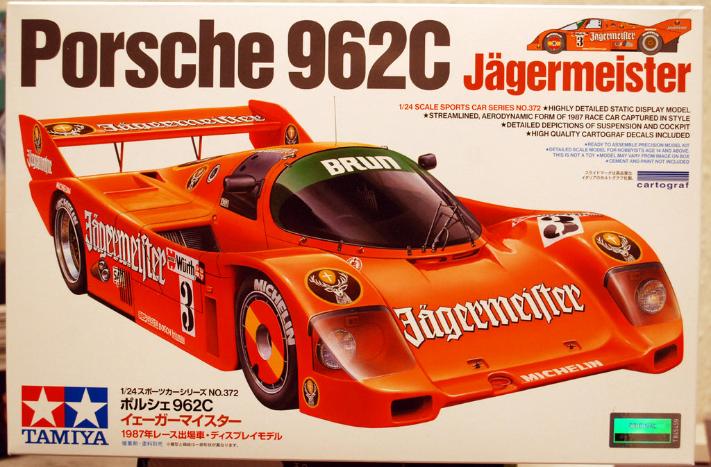 Tamiya 24372 1984 Porsche 962 C Jägermeister 1:24