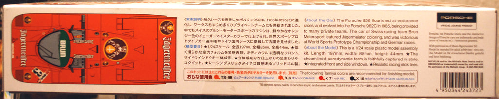 Tamiya 24372 1984 Porsche 962 C Jägermeister 1:24