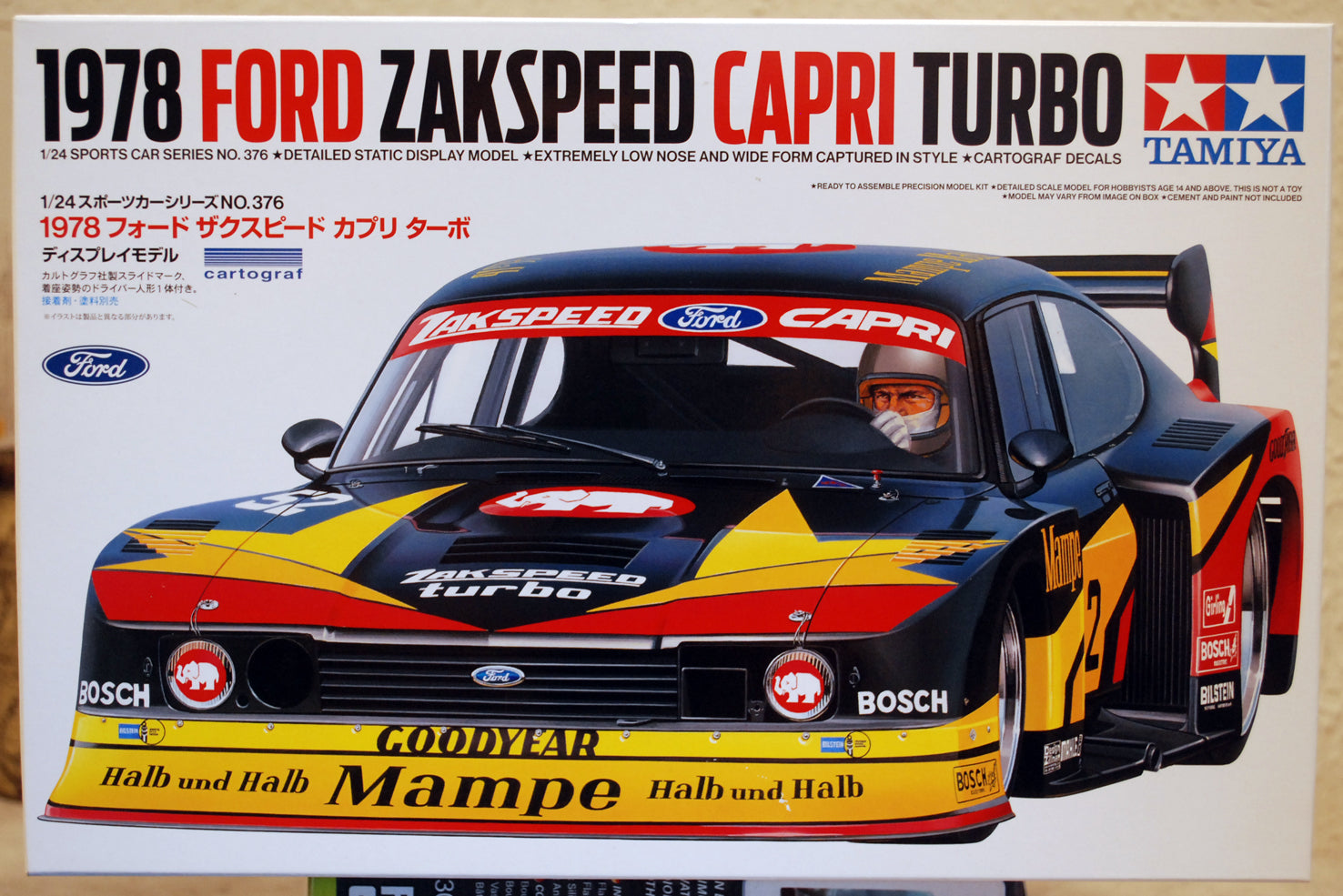 Tamiya 24376 1978 Ford Capri Turbo Zakspeed Mampe 1:24 Bausatz