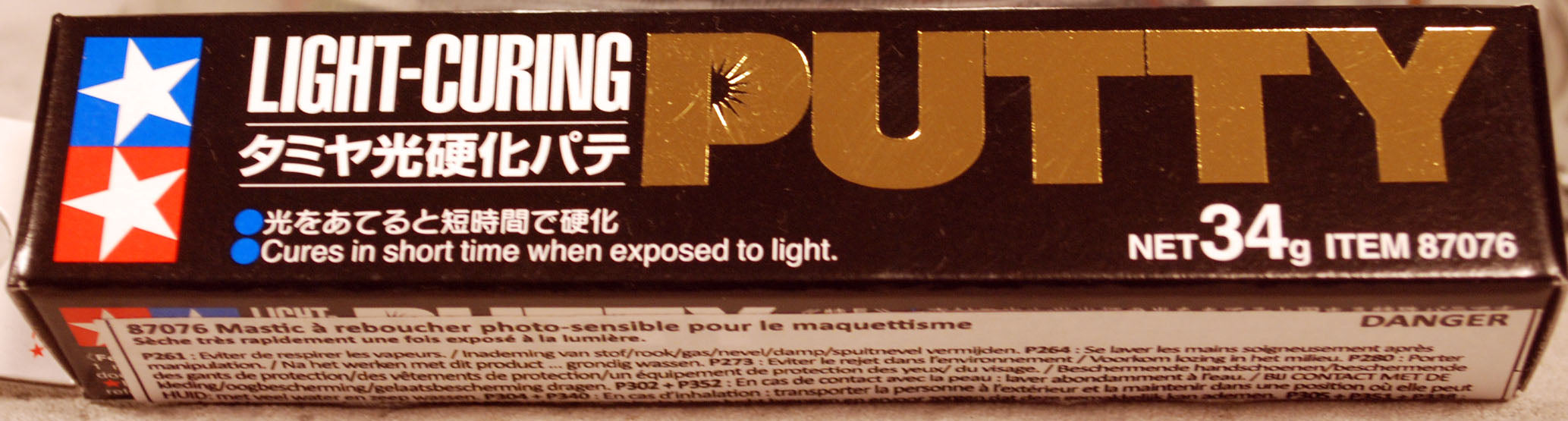 Tamiya epoxy putty Epoxid Kitt 25g / 100g oder 34g lichthärtend