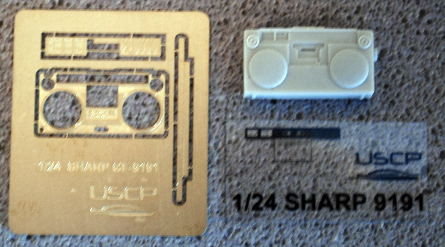 USCP 24A025 Sharp GF-9191 Boom Box 1:24