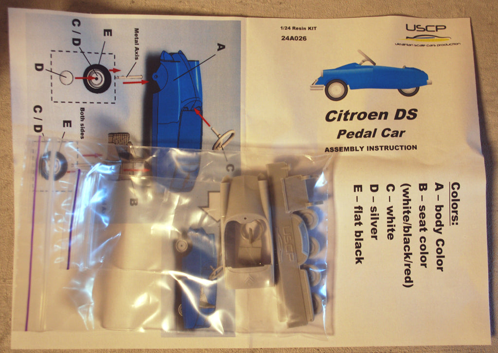 USCP 24A026 Citroen DS 21 Pedal Car Citroen Tretauto 1:24