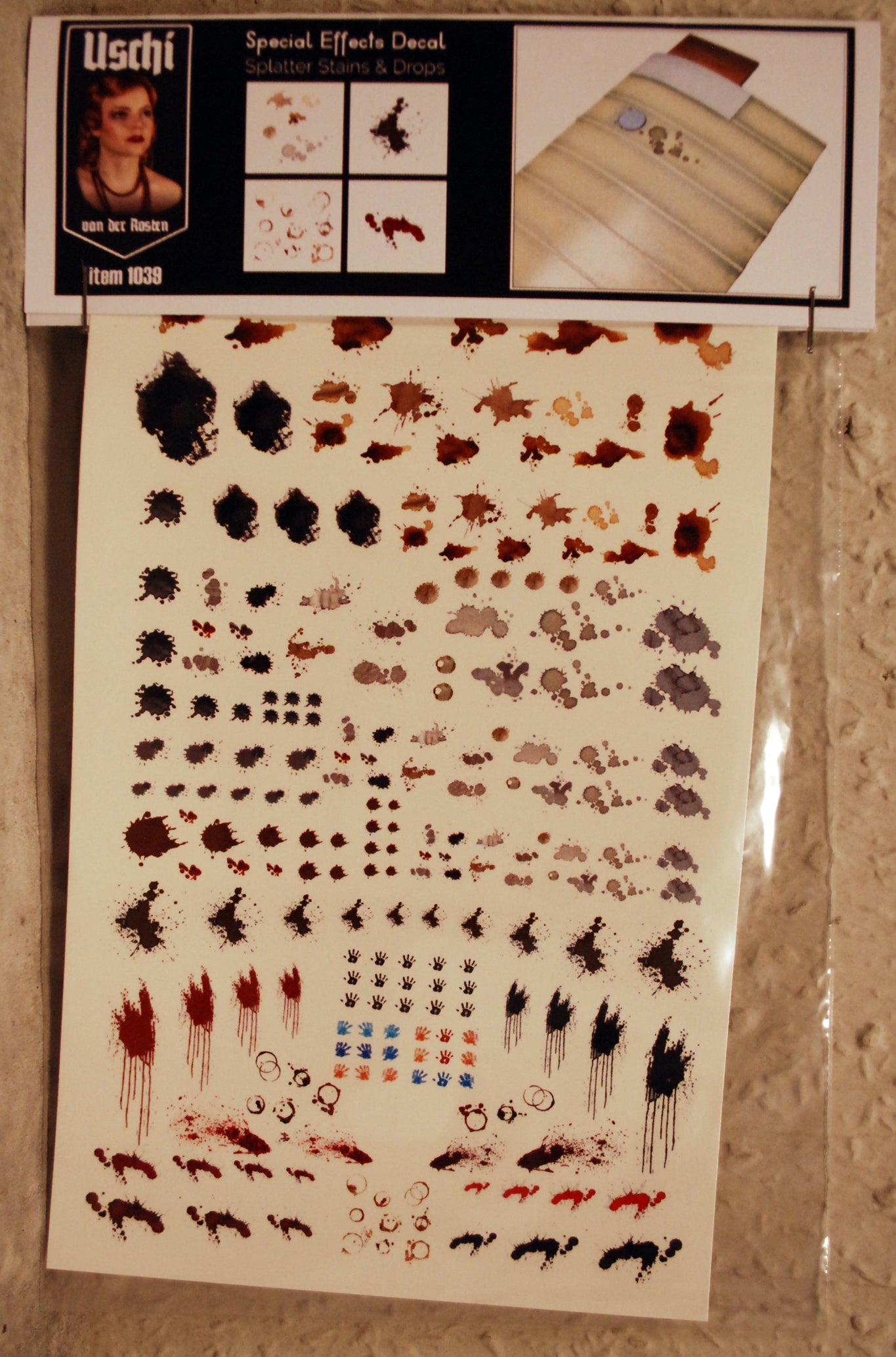 Uschi van der Rosten 1039 Decals Graffiti Decals Splatter Stains & Drops