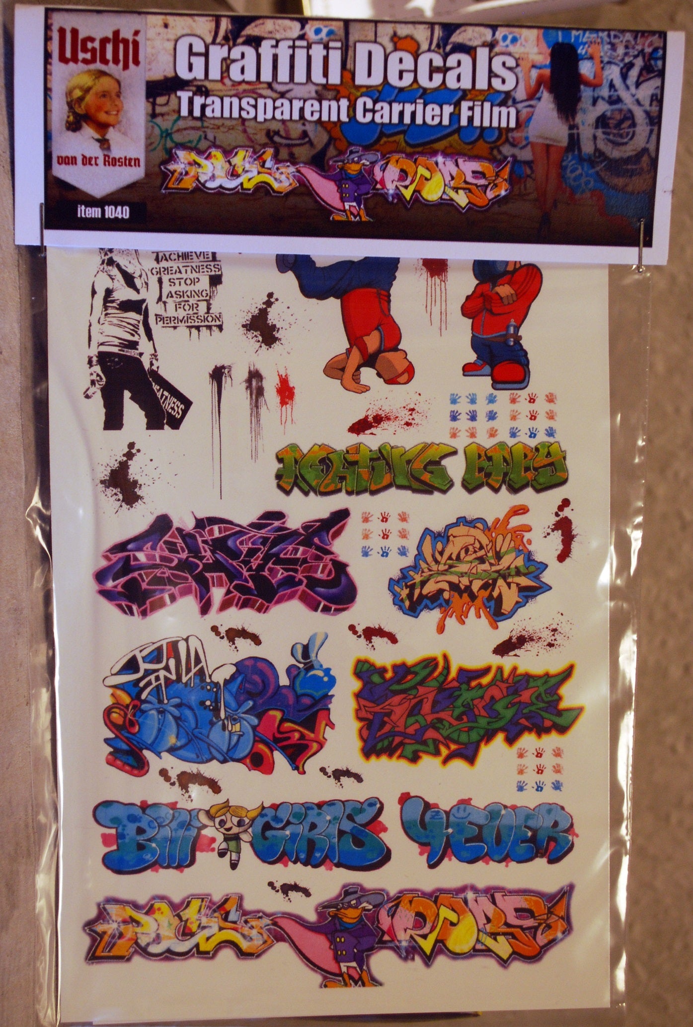 Uschi van der Rosten 1040 Decals Graffiti Decals