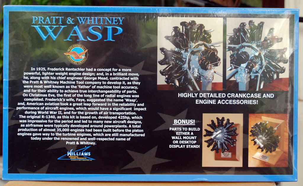 Williams Bros. 30710 Pratt & Whitney R1340 Wasp Engine 1:8 Bausatz