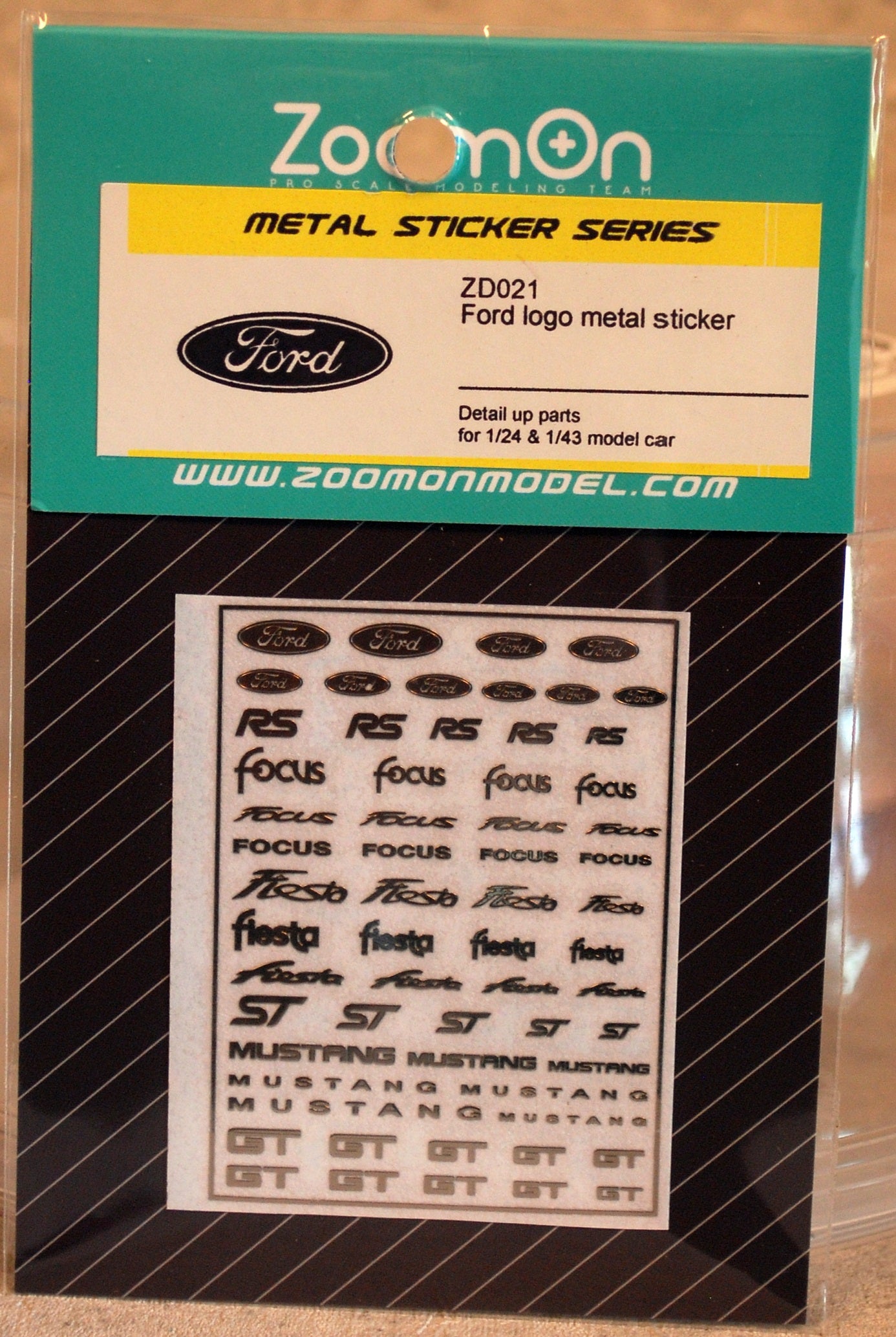 ZoomOn ZD021 Ford Metal Sticker div. Maßstäbe