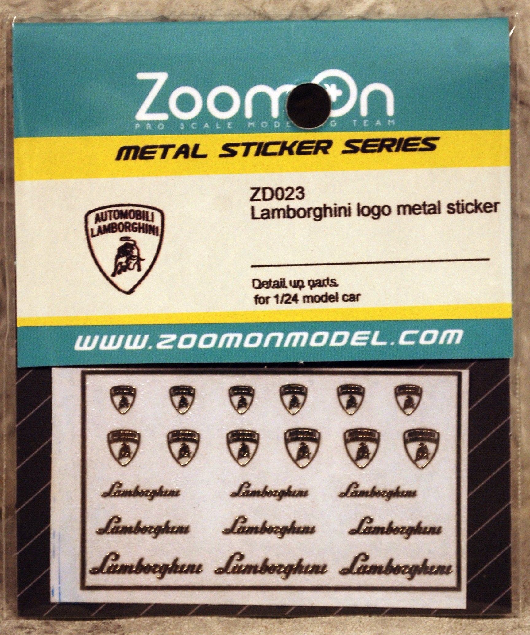 ZoomOn ZD023 Lamborghini Metal Sticker div. Maßstäbe