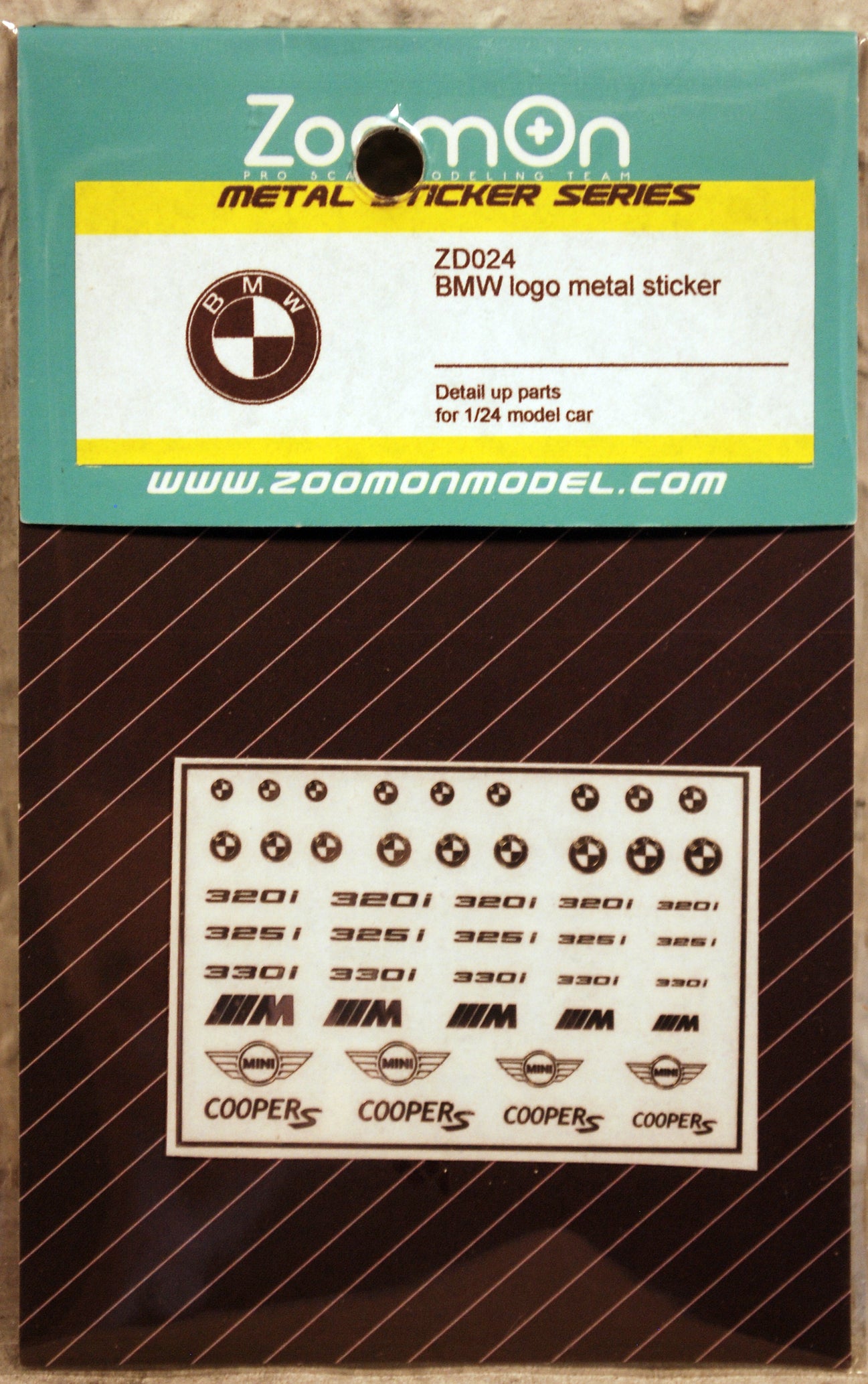 ZoomOn ZD024 BMW Metal Sticker div. Maßstäbe