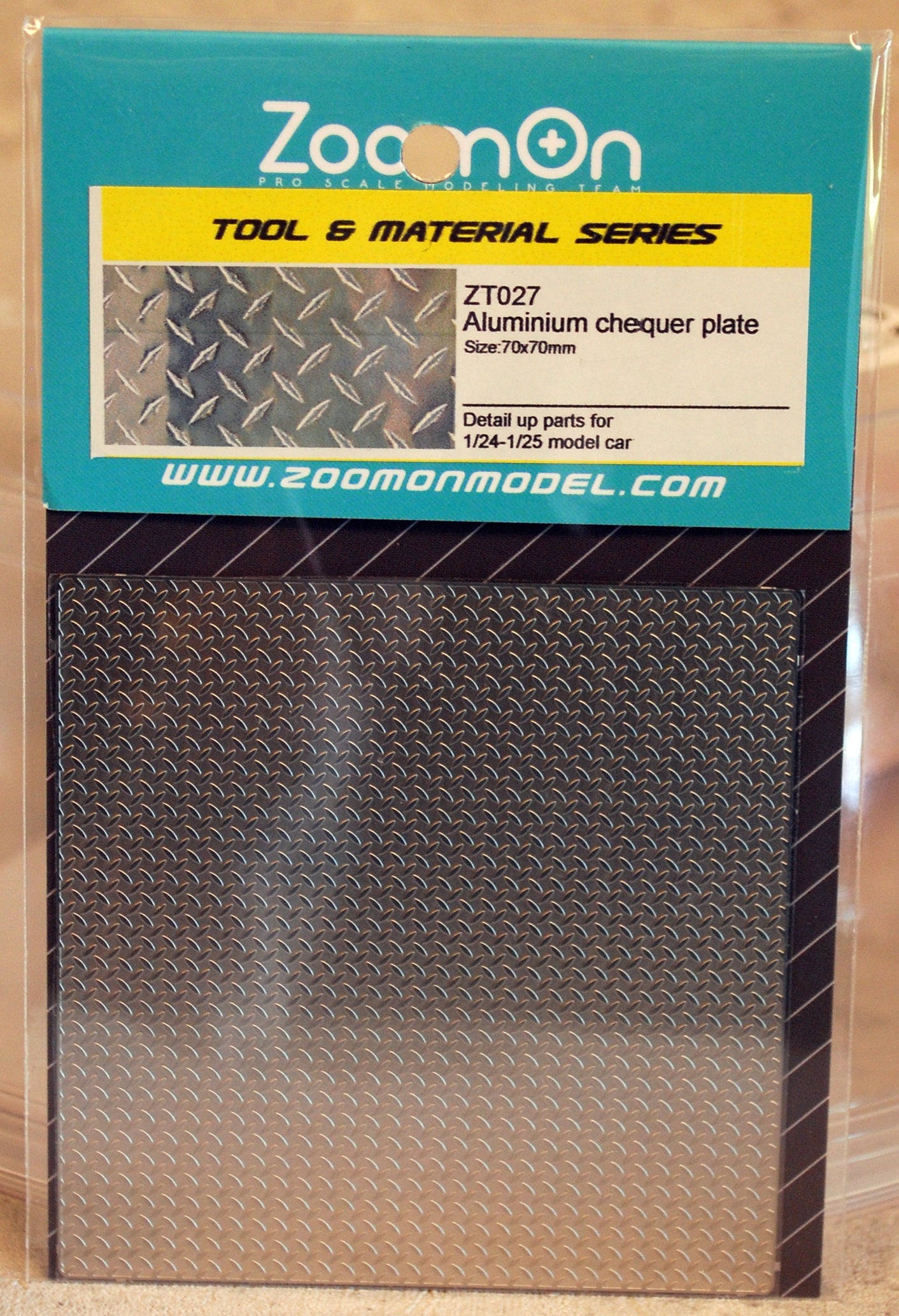 ZoomOn ZT027 Skidroof Plate Riffelblech Chequer Plate fotogeätzt